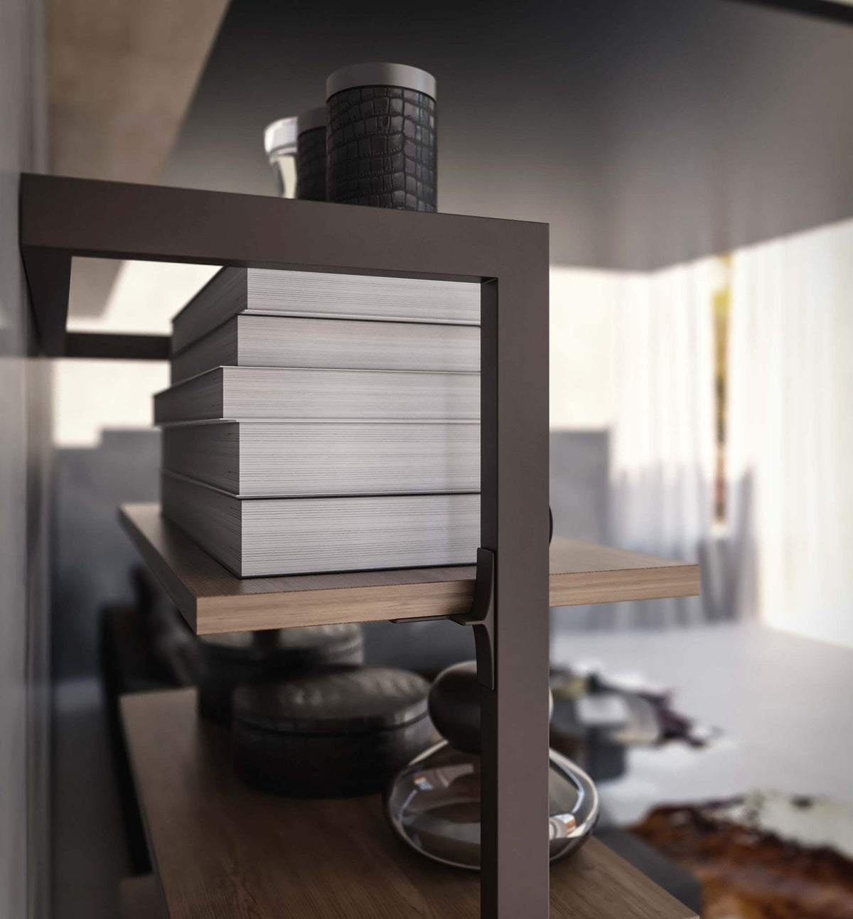 Step libreria a parete
