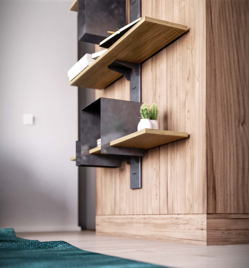Tower-C wall-mounted bookcase