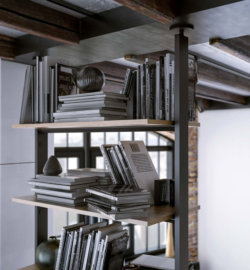 Libreria divisoria in legno Vertical Line H238